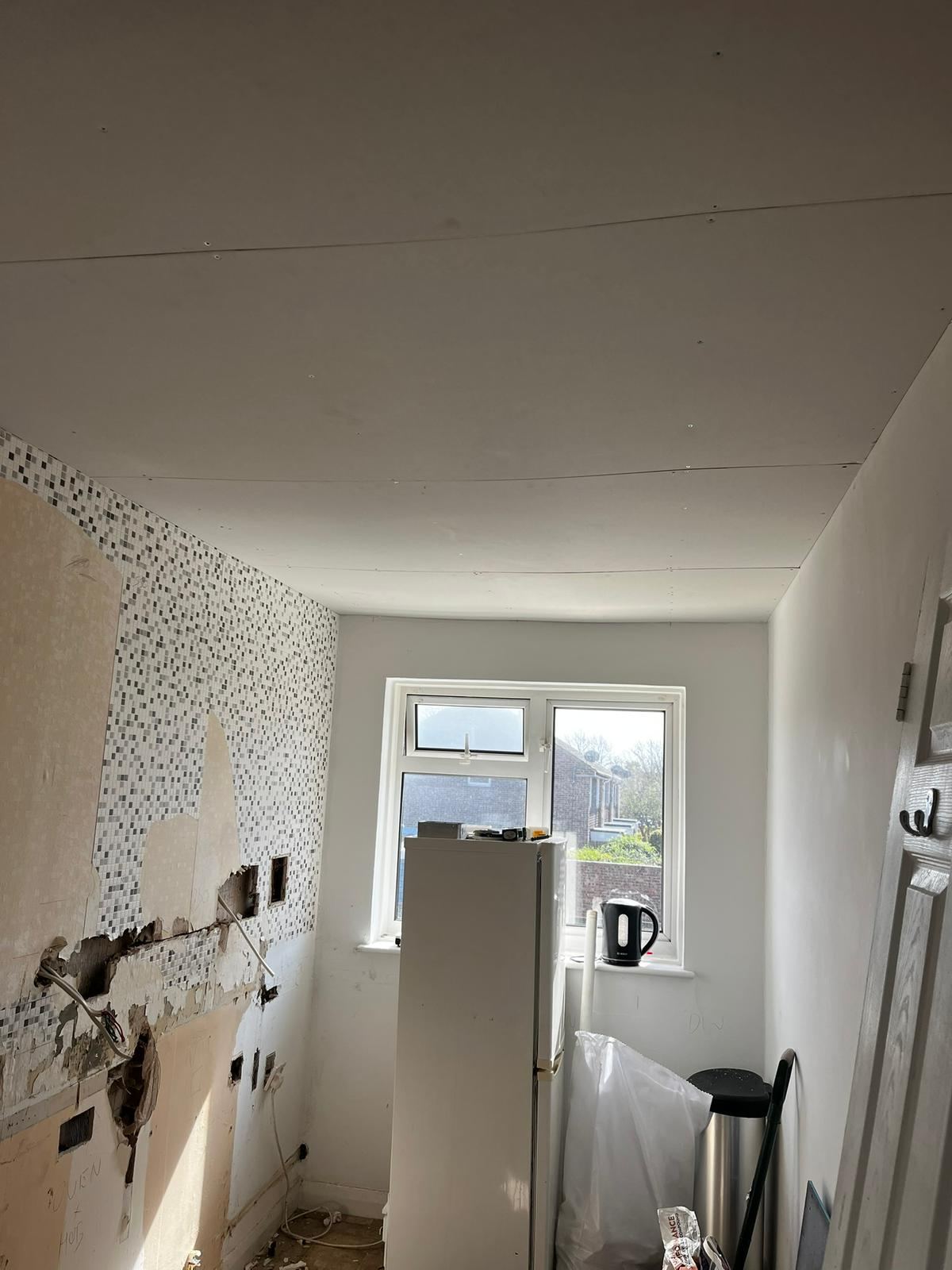 Kitchen stripped out before refit